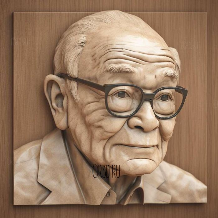 Soichiro Honda 3 stl model for CNC